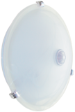 Светильник НПО3231Д белый 2х25 с датчиком движения ИЭК