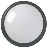 Светильник светодиодный ДПО 3011 8Вт 4500K IP54 круг пластик черный IEK
